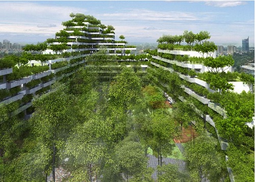 Một phần nhỏ của thành phố Hồ Chí Minh giờ đã được phủ xanh bởi các thảm thực vật và cây xanh. Các công trình này đều do kiến trúc sư Võ Trọng Nghĩa chủ trì thiết kế với mục đích mang màu xanh trở lại cho thành phố lớn nhất Việt Nam nà