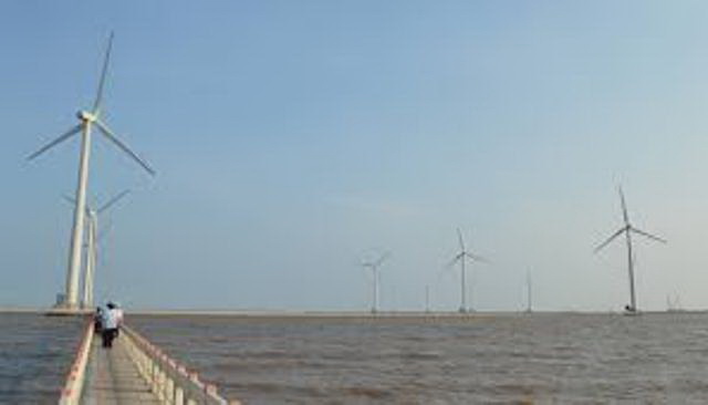 Nhà máy điện gió ở Bạc Liêu thân thiện với môi trường