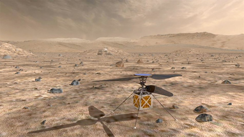 Drone trực thăng nhỏ gọn của NASA sẽ bay trên bầu trời Sao Hỏa