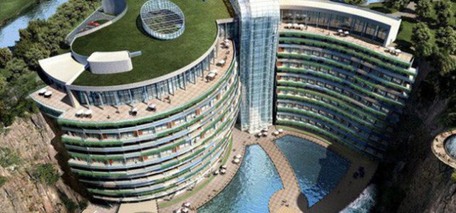 Sắp khai trương khách sạn 18 tầng dưới lòng đất tại Trung Quốc