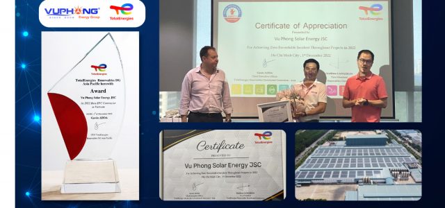 Vũ Phong Energy Group được TotalEnergies vinh danh Đơn vị Tổng thầu EPC xuất sắc nhất năm 2022